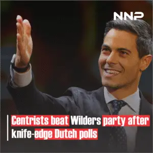 Centrists beat Wilders party after knife-edge Dutch polls